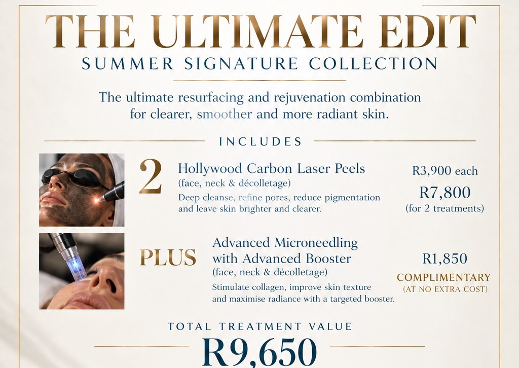 The Ultimate Edit- Complimentary iAdvanced Microneedling with an advanced booster worth R1850