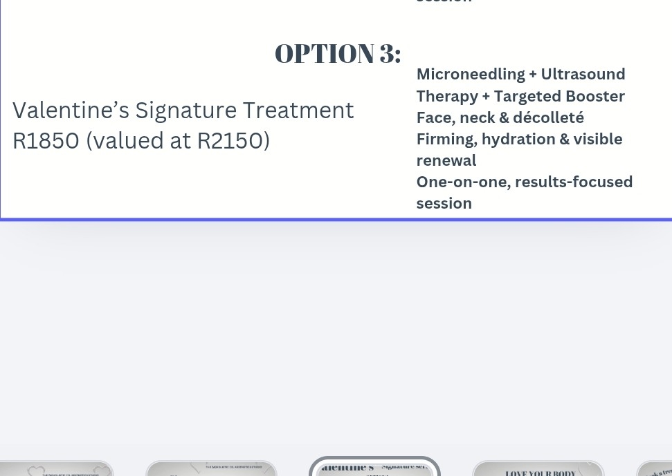 Valentine's Signature Series Option 3 [valued at R2150]