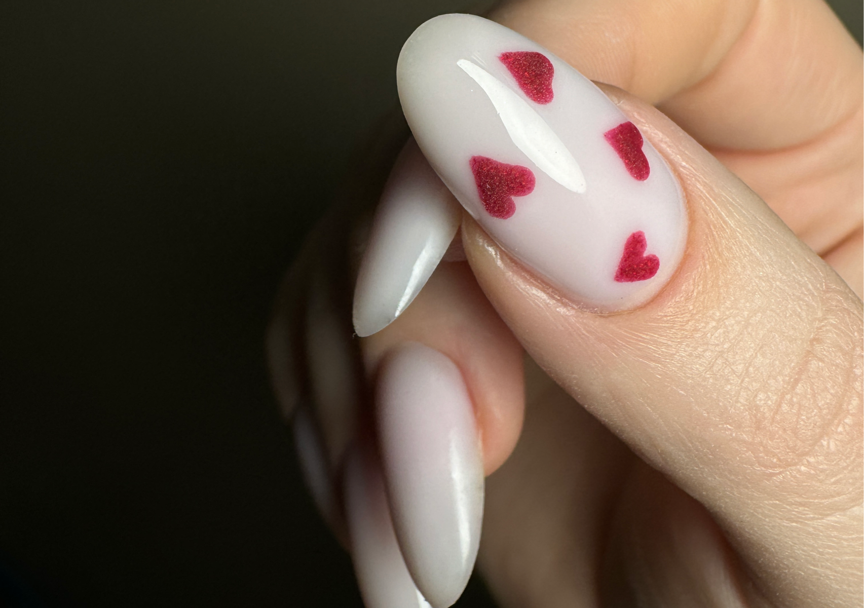 nail extension (polygel, building gel) long nails