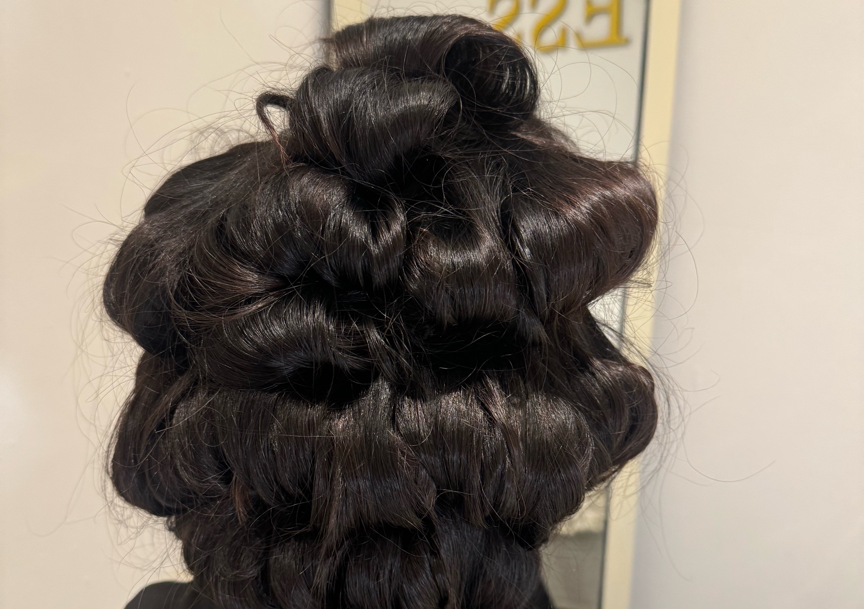 Pin curls - without extensions 