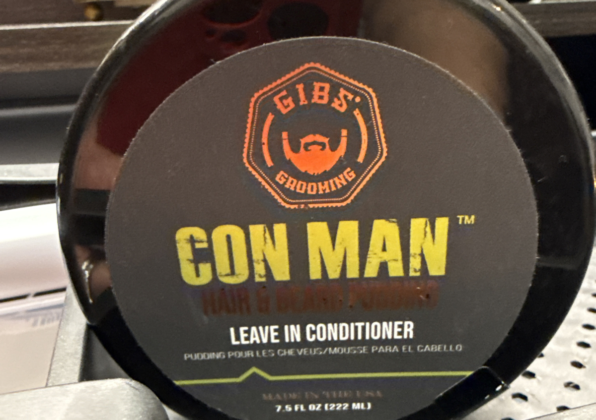 Gibs Con Man Hair and Beard Pudding Puck