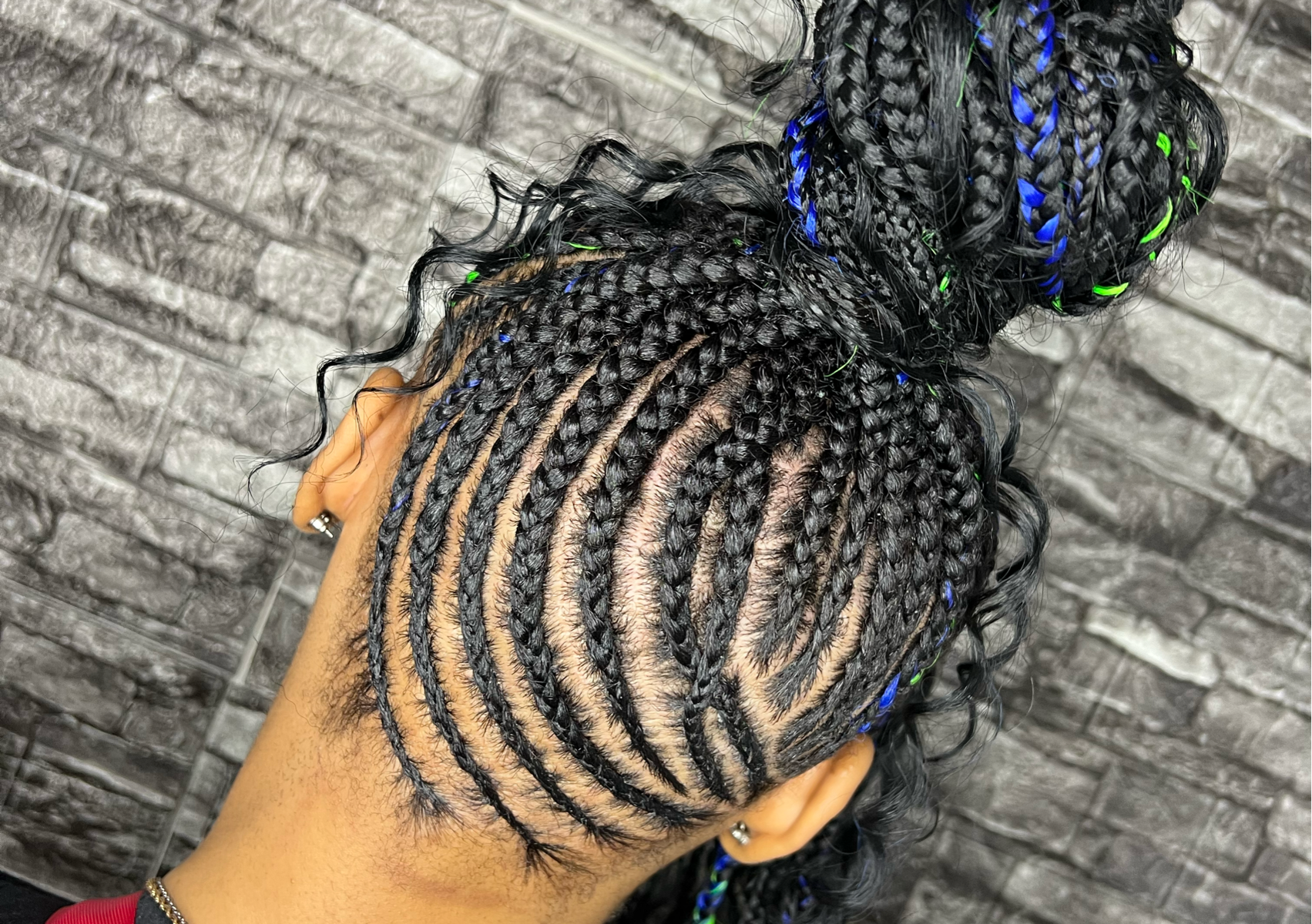 medium feedin ponytail