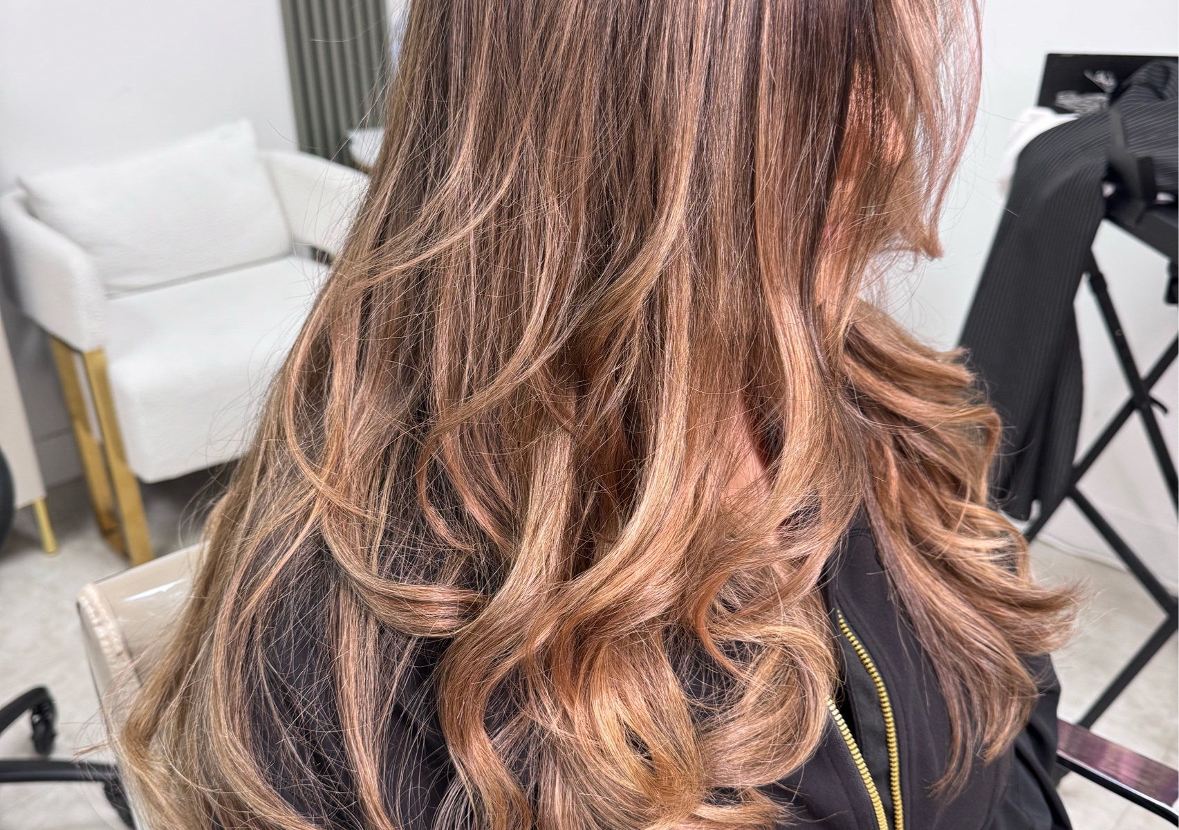 Balayage, Toner, Cut, Blowout
