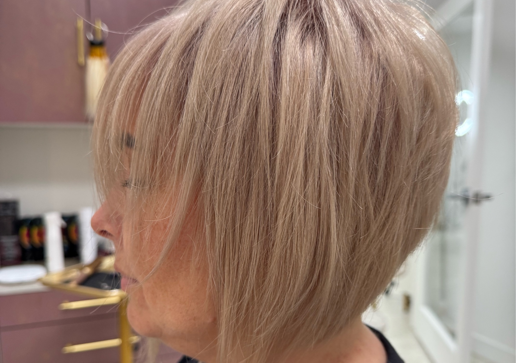 Total Blond, Toner, Cut, Blowout 