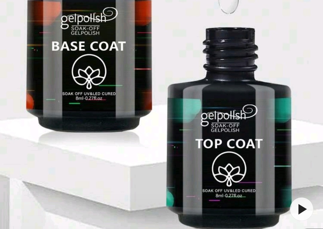  Base Coat And No Wipe Gel Top Coat Set - 