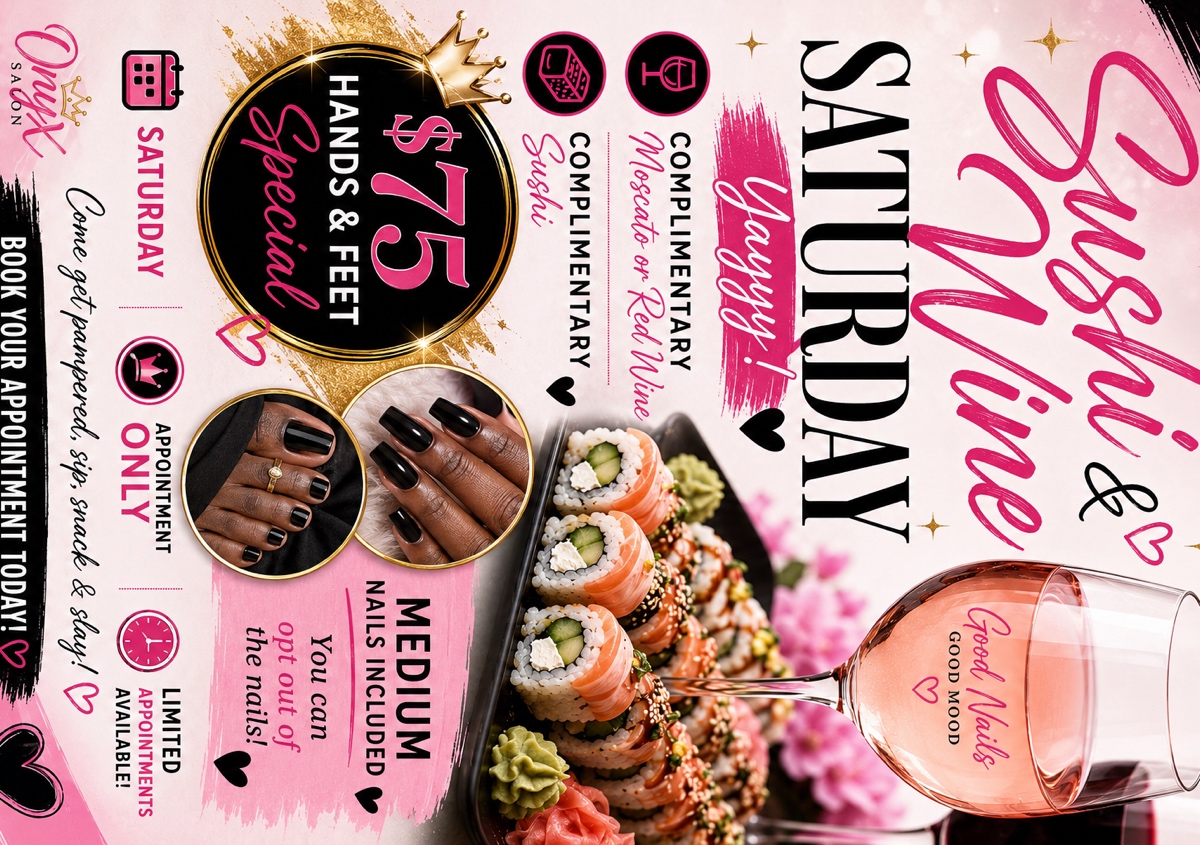 Medium Acyrlics HANDS& FEET Saturday 