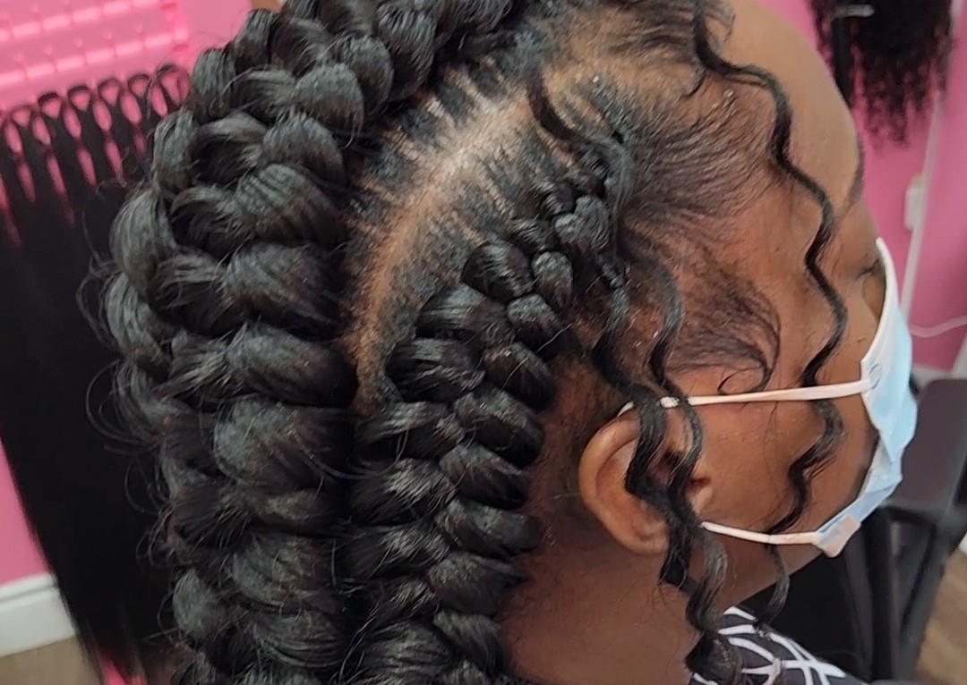 4 Butterfly Cornrows 