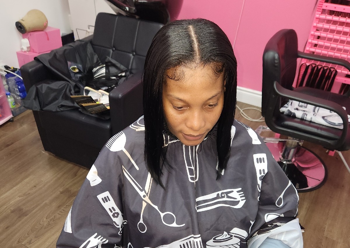 Sew-in Weave w Leave-out
