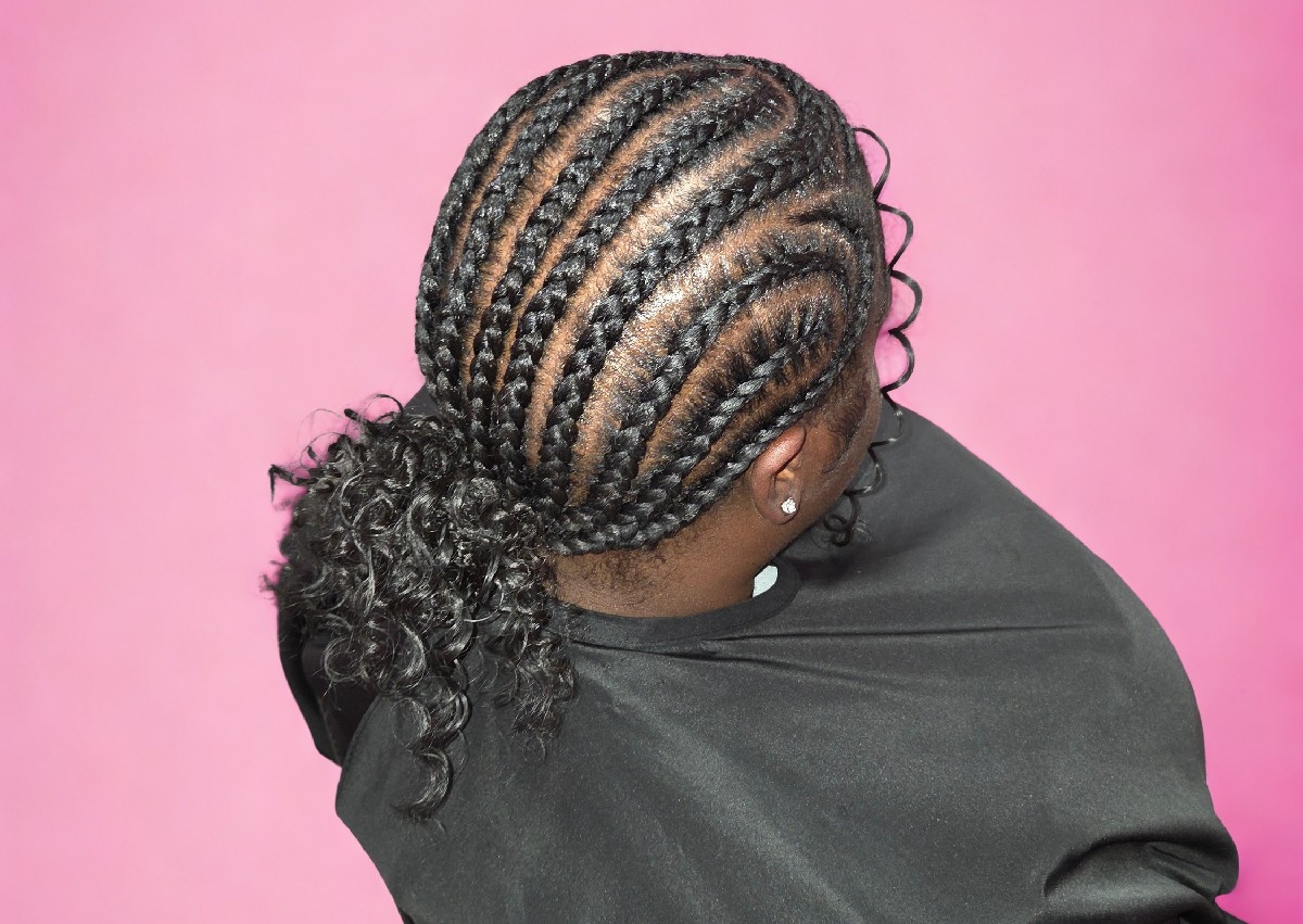Stitch Braids w Extentions 