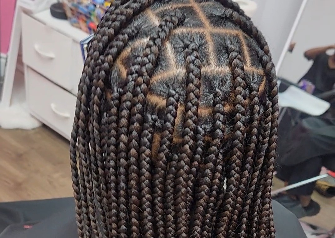 Large Knotless Braids Waist Length