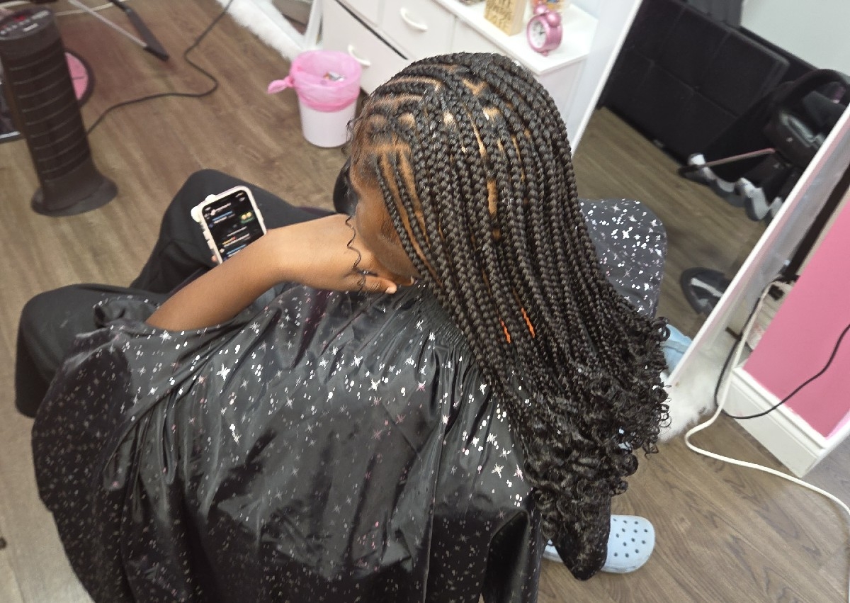 Large Fulani Braids Mid Back