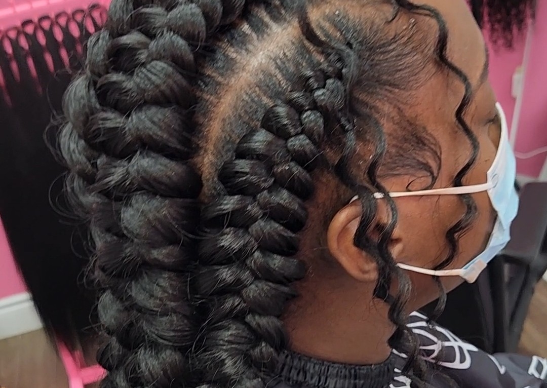 6 Butterfly Cornrows 