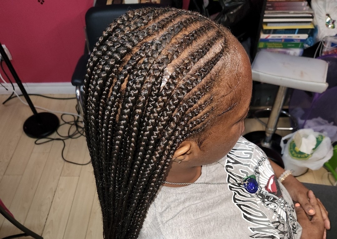 Medium Fulani Braids Waist Length