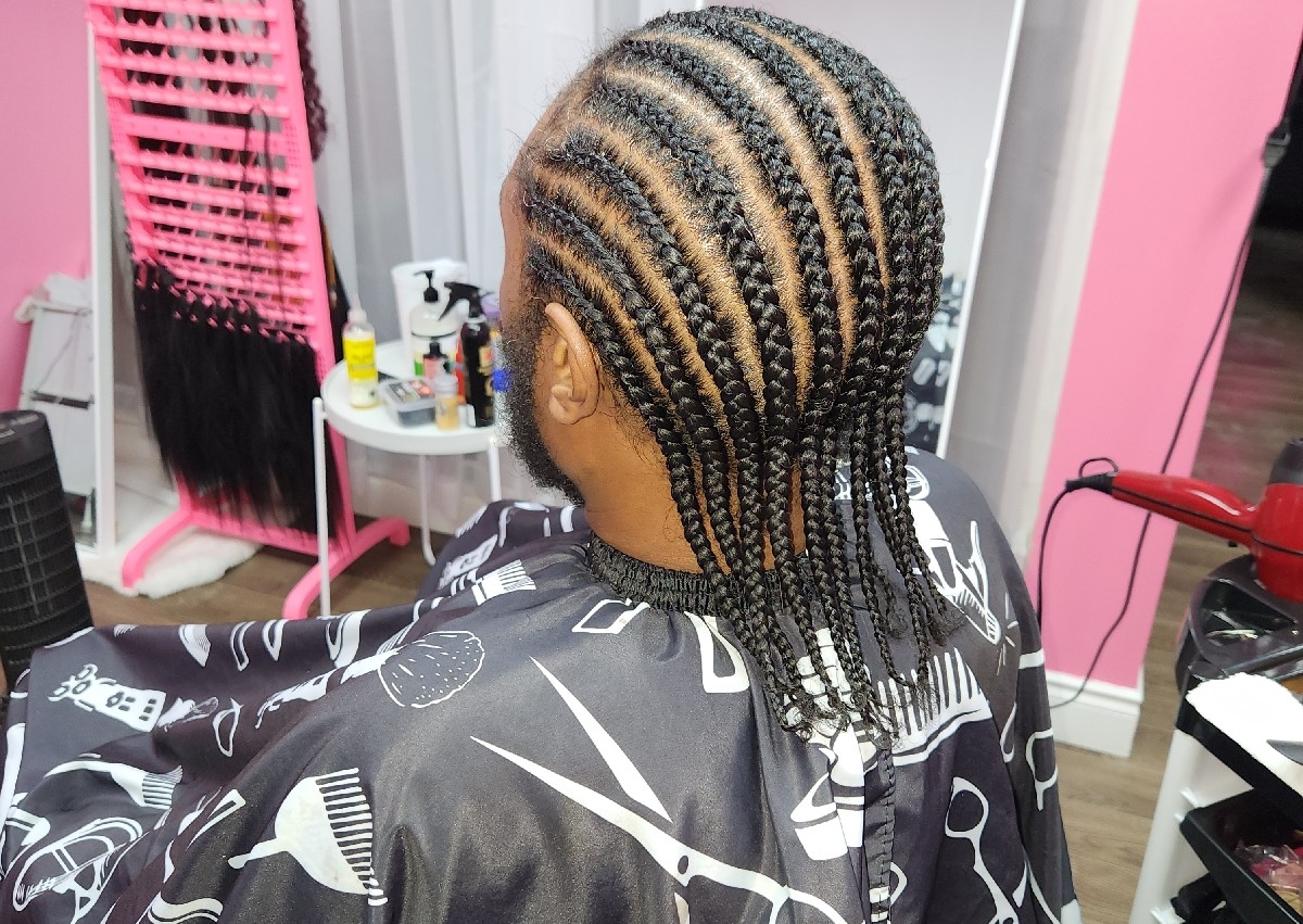 Straight Back Cornrows