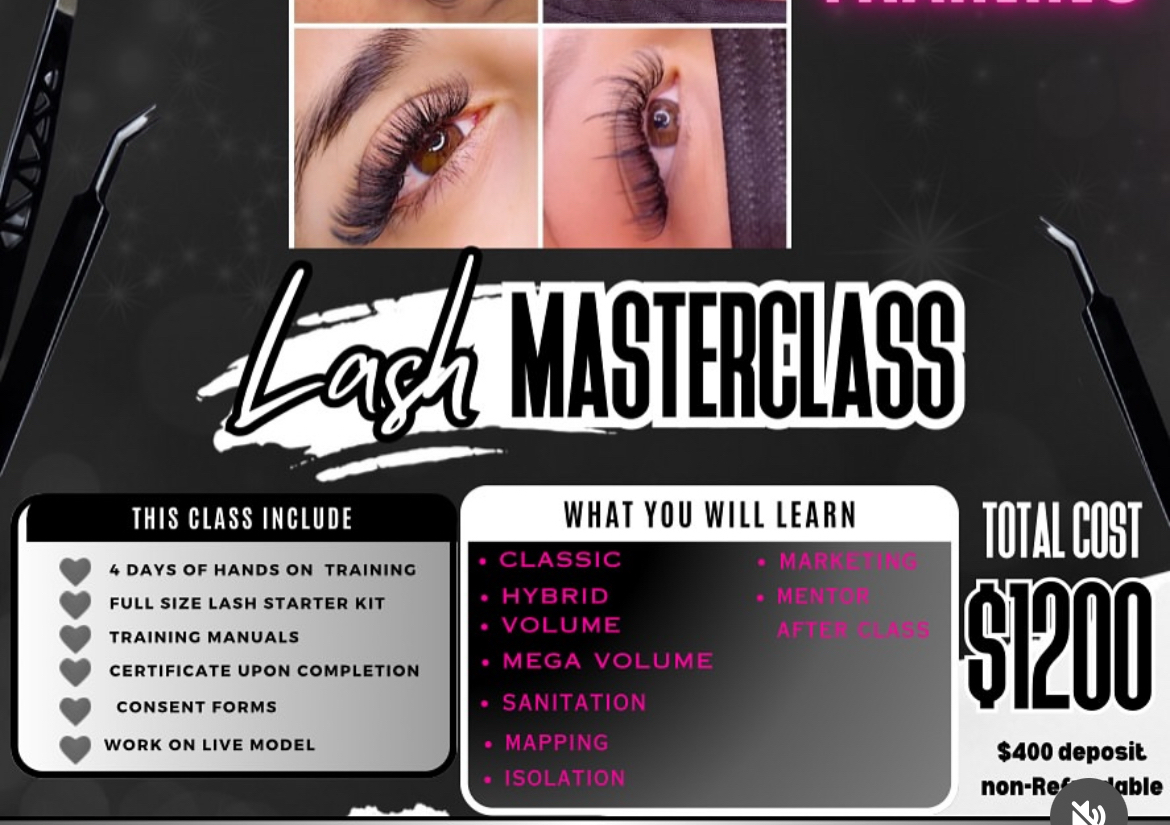 $1,200 lash course 