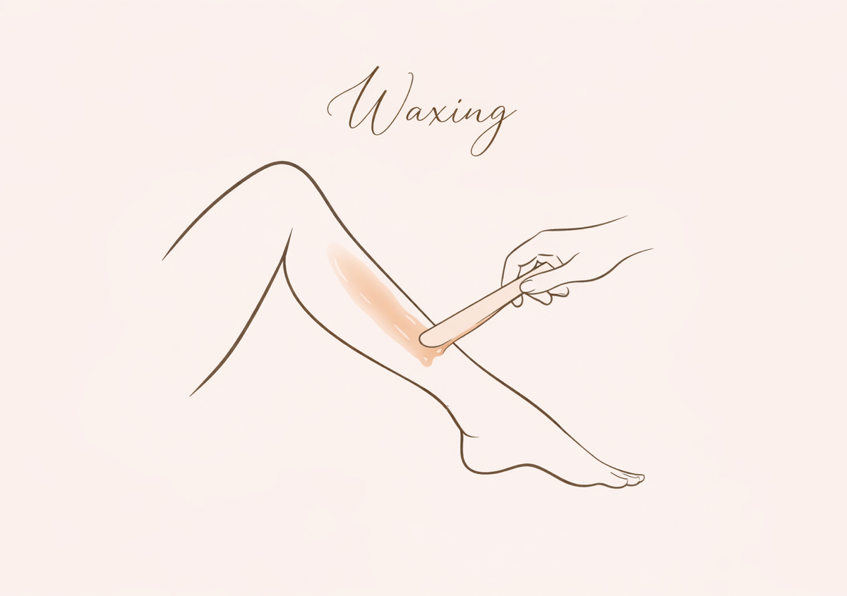 Leg waxing