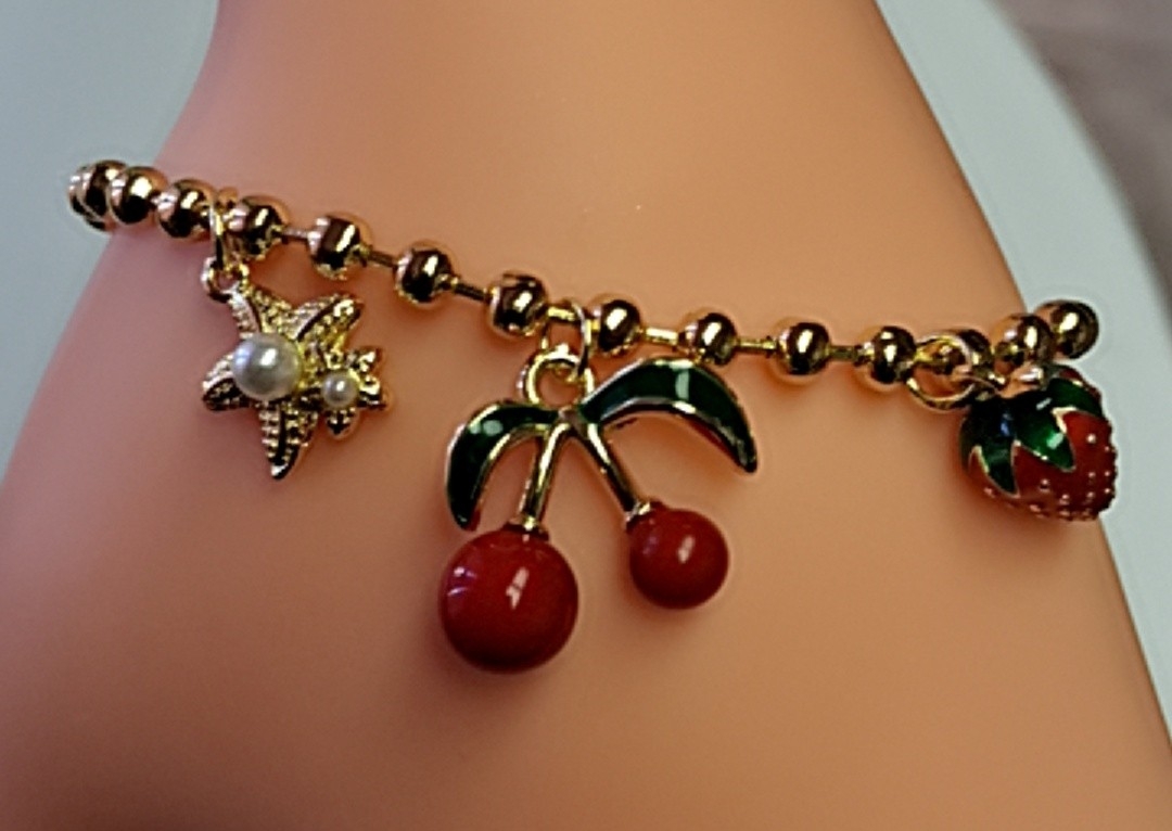 Pulcera (cereza) oro laminado