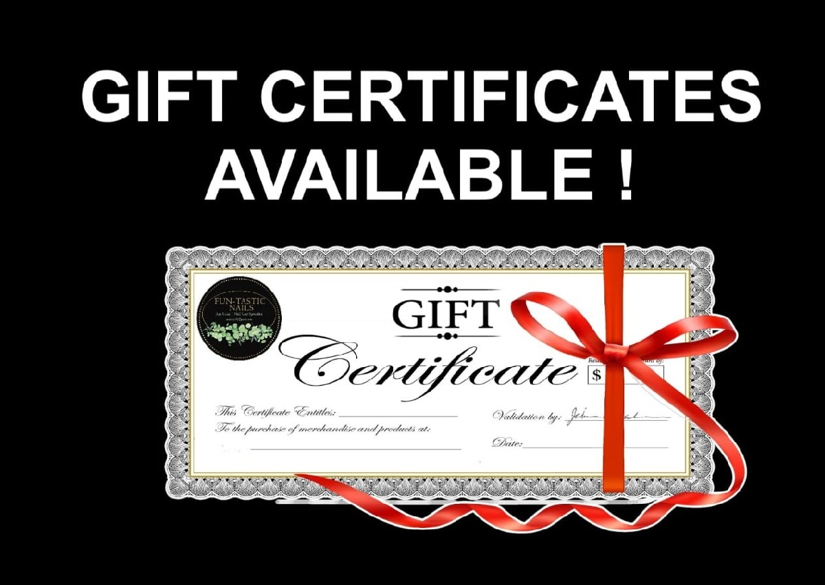 Certificados de regalo( PERFECTO PARA CUALQUIER OCASION)