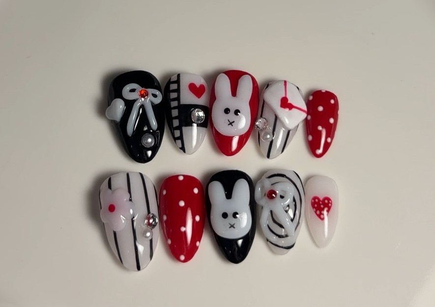 Bunny press ons