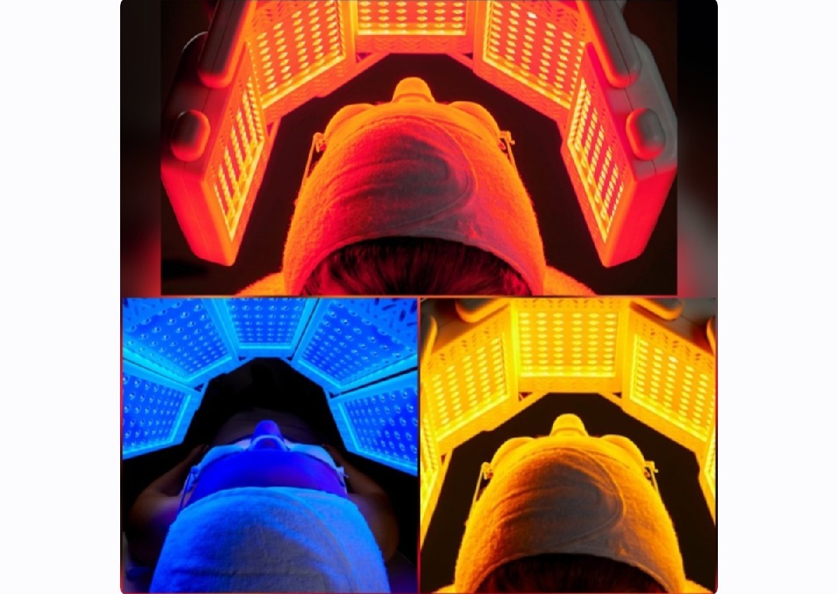  20 min. LED Light Therapy 🔴 🔵 🟡