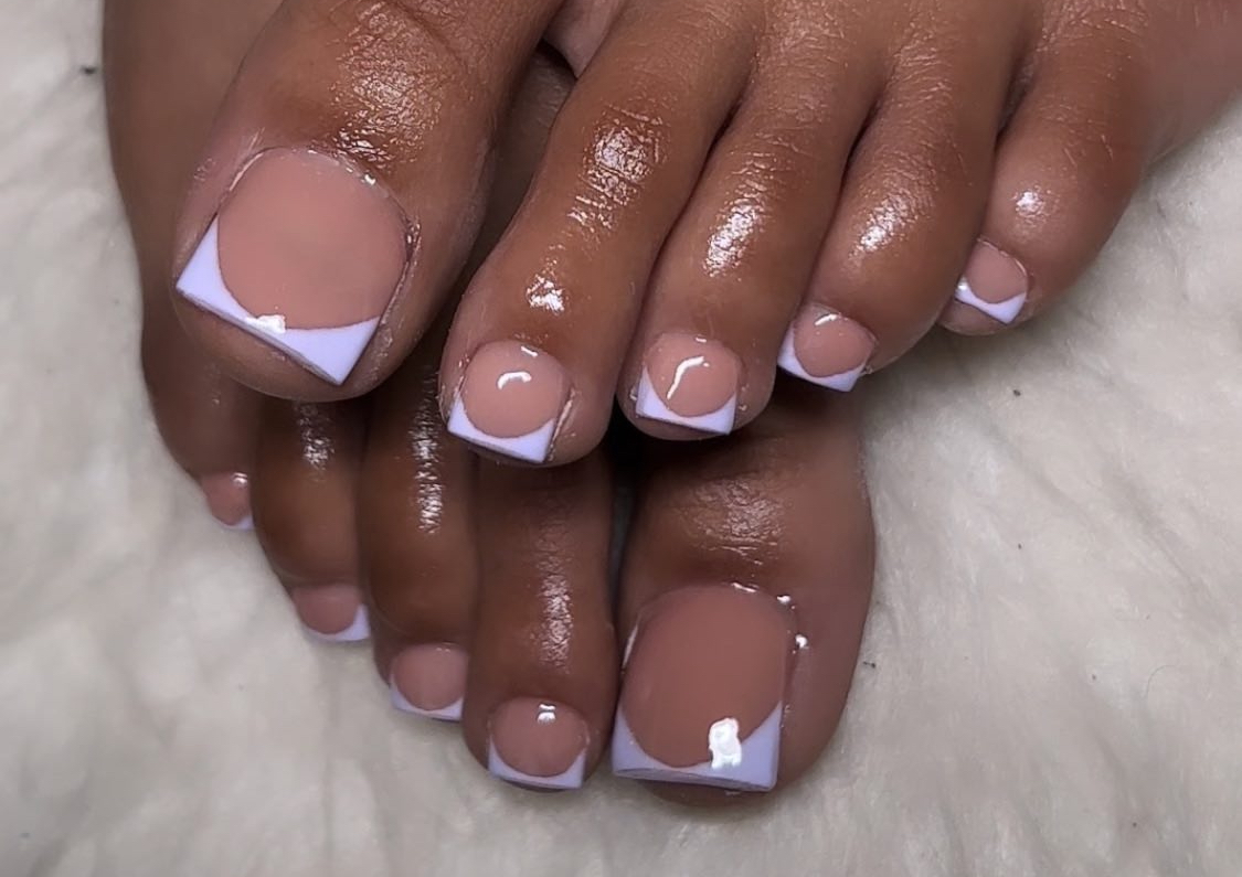 All Acrylic French Toes