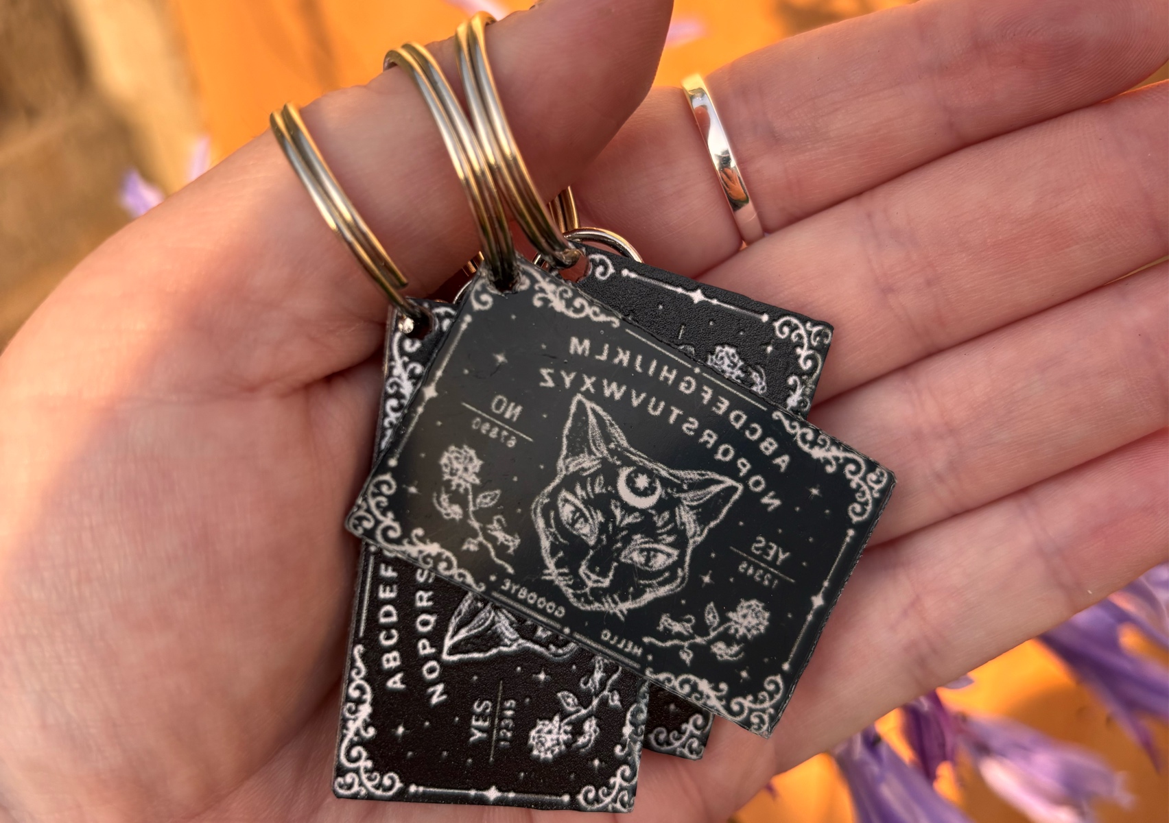 Quija board keyrings