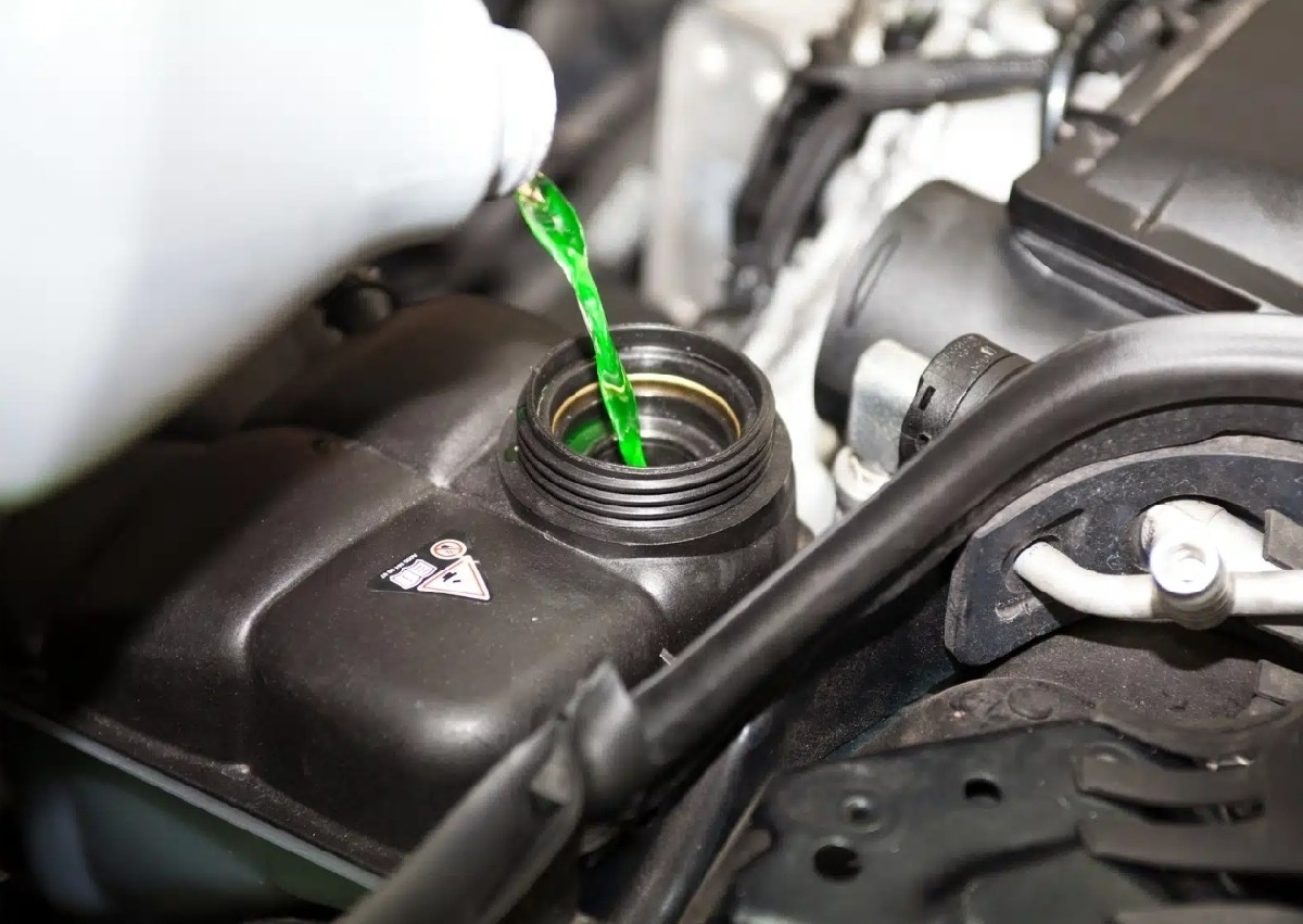 Coolant leak repair or maintenance 