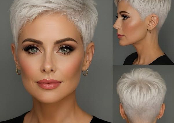 Ladies short clipper cut