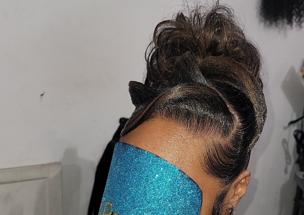 90's 3D Twist/Curl ponytail 