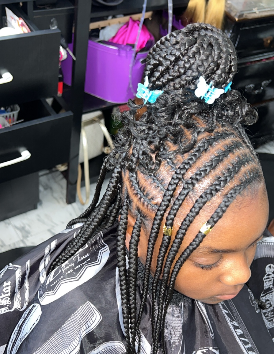 Kids Fulani Braids