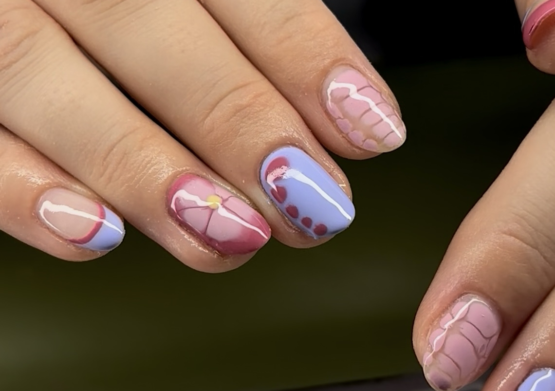 Advanced Nail Art design 
