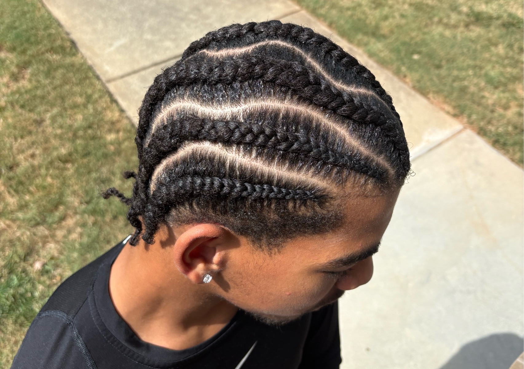 Medium/Large Cornrow Style (w/ Inspo Pic)