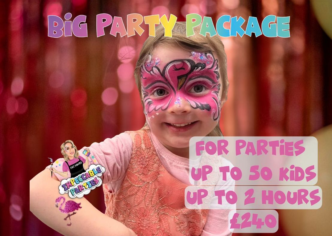 Big Party Package - for parties up to 50 kids