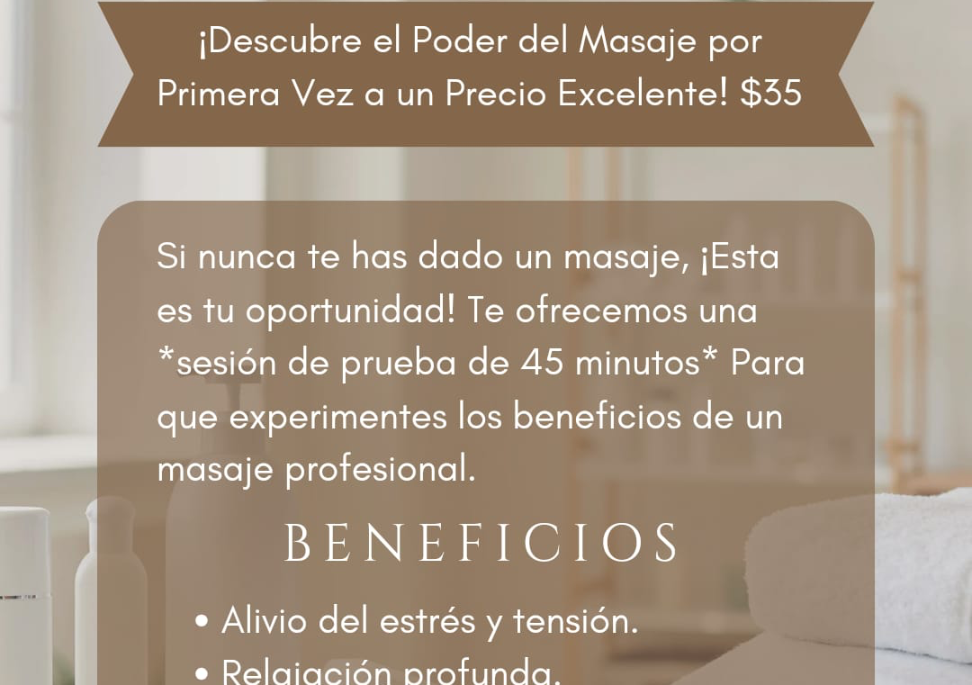Oferta de Primer masaje