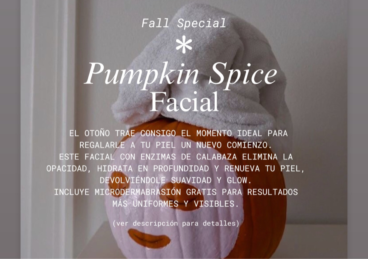 Pumpkin Spice Facial🎃🍂