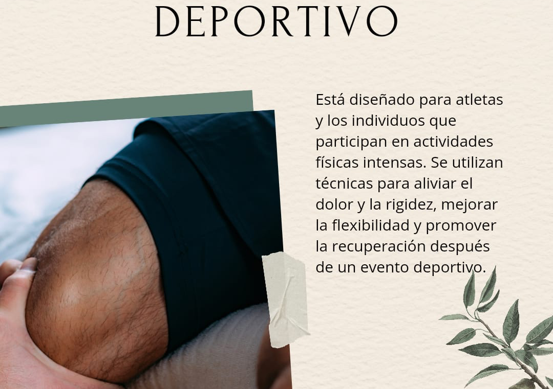 Masaje corporal: Deportivo
