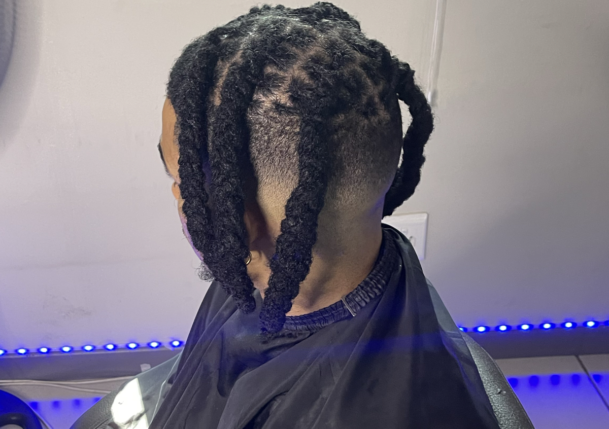 Dreadlocks and haircut