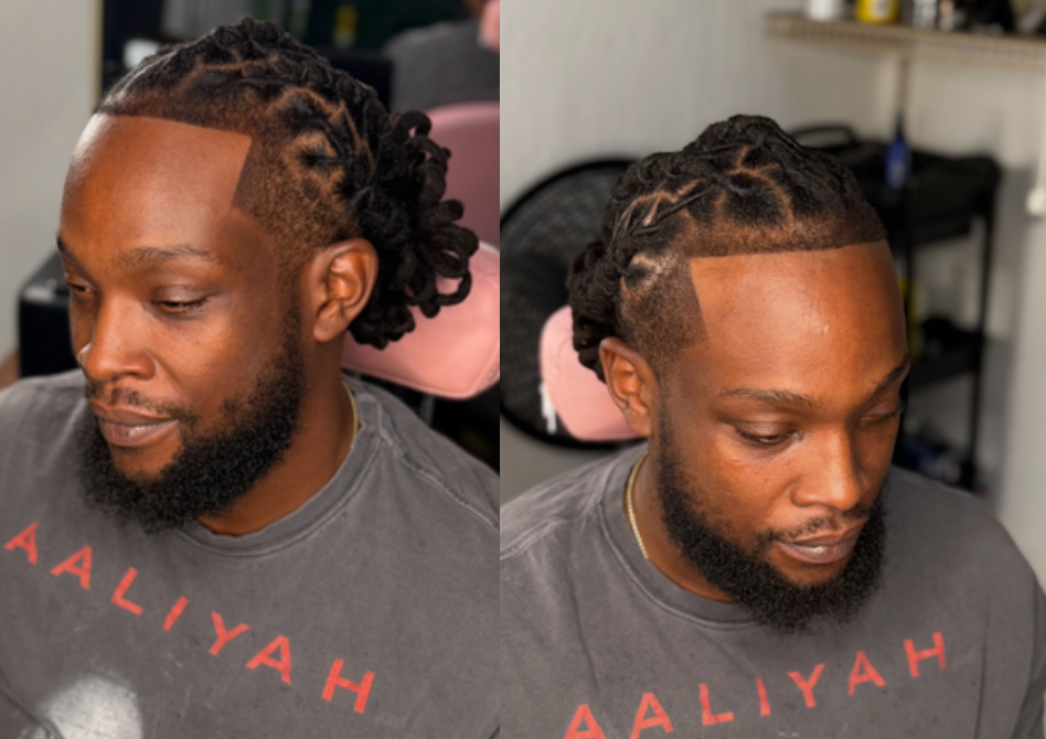 Retwist and style with line up