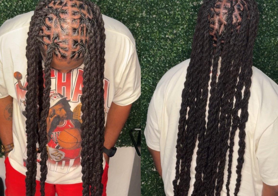 Retwist & Style (Mid Back length & longer)