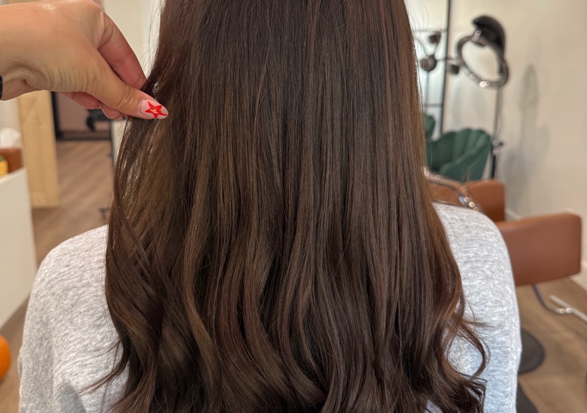 All over color with haircut