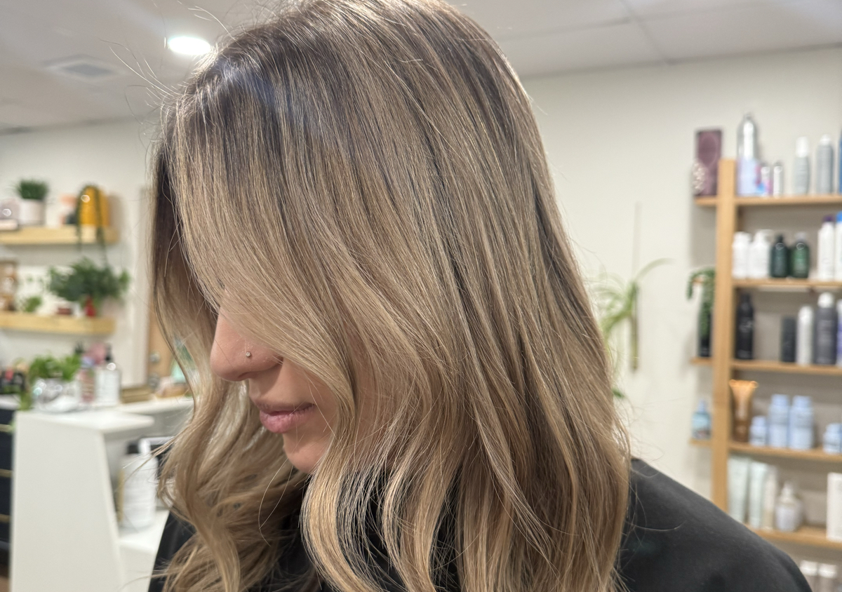 Partial custom color and haircut