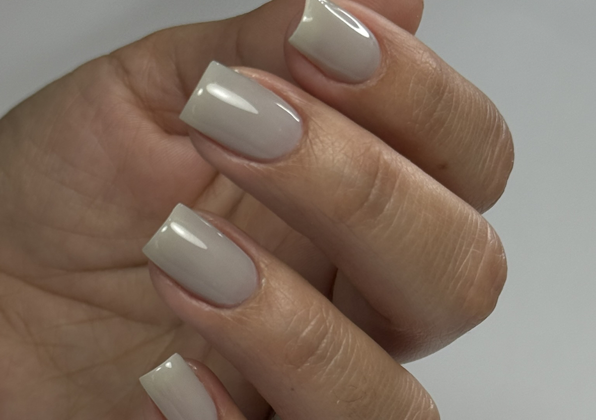 Russian Manicure + gel polish