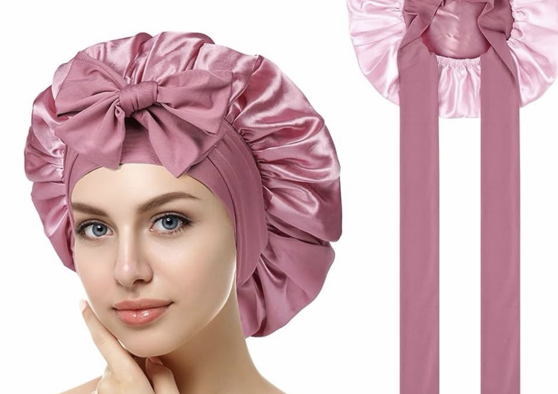 Adjustable Satin Sleep Bonnet