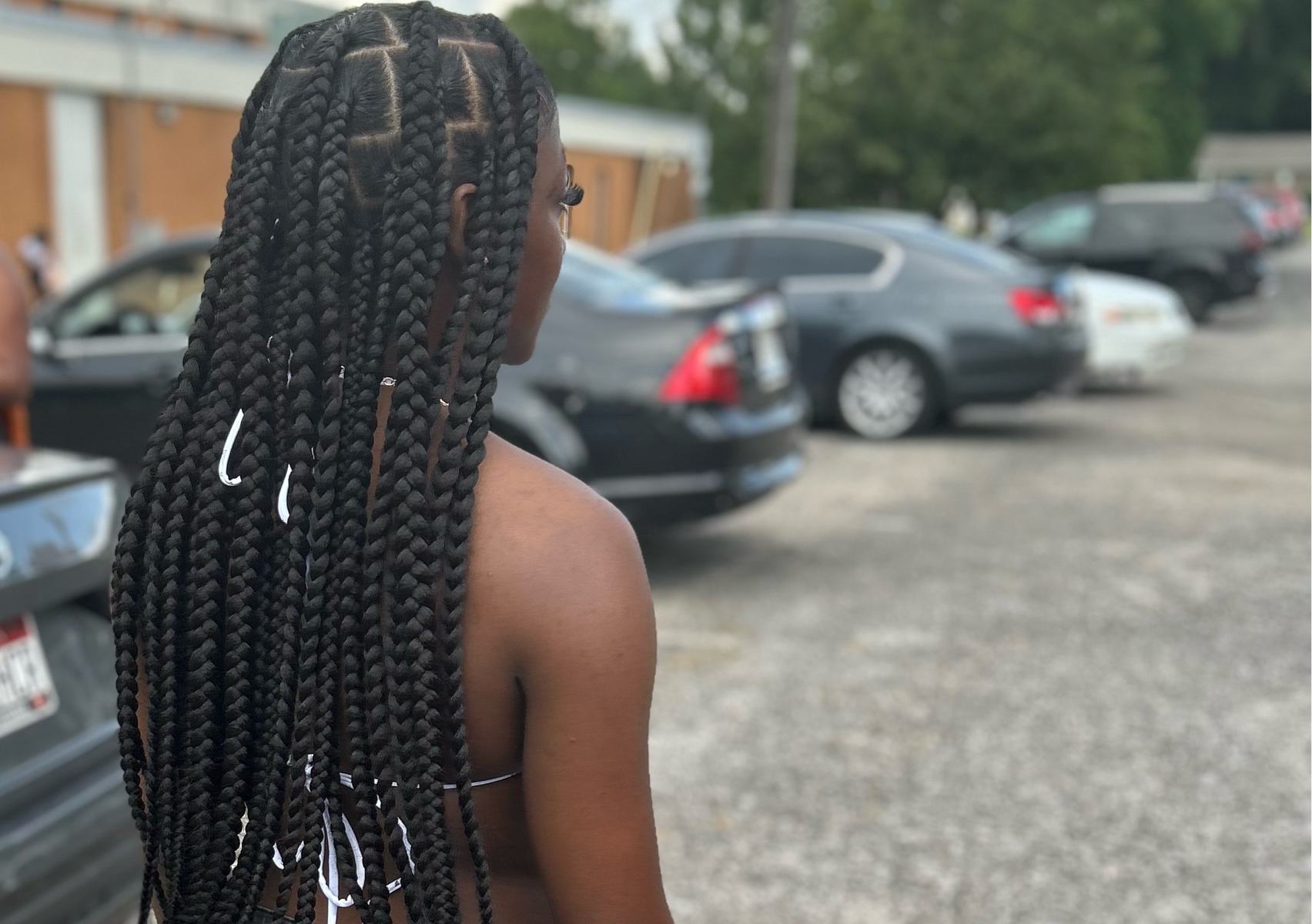 Jumbo Knotless Braids (Waist)