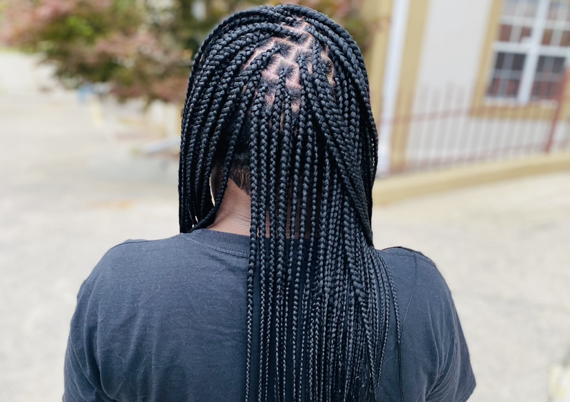 Small Knotless Braids (Midback)