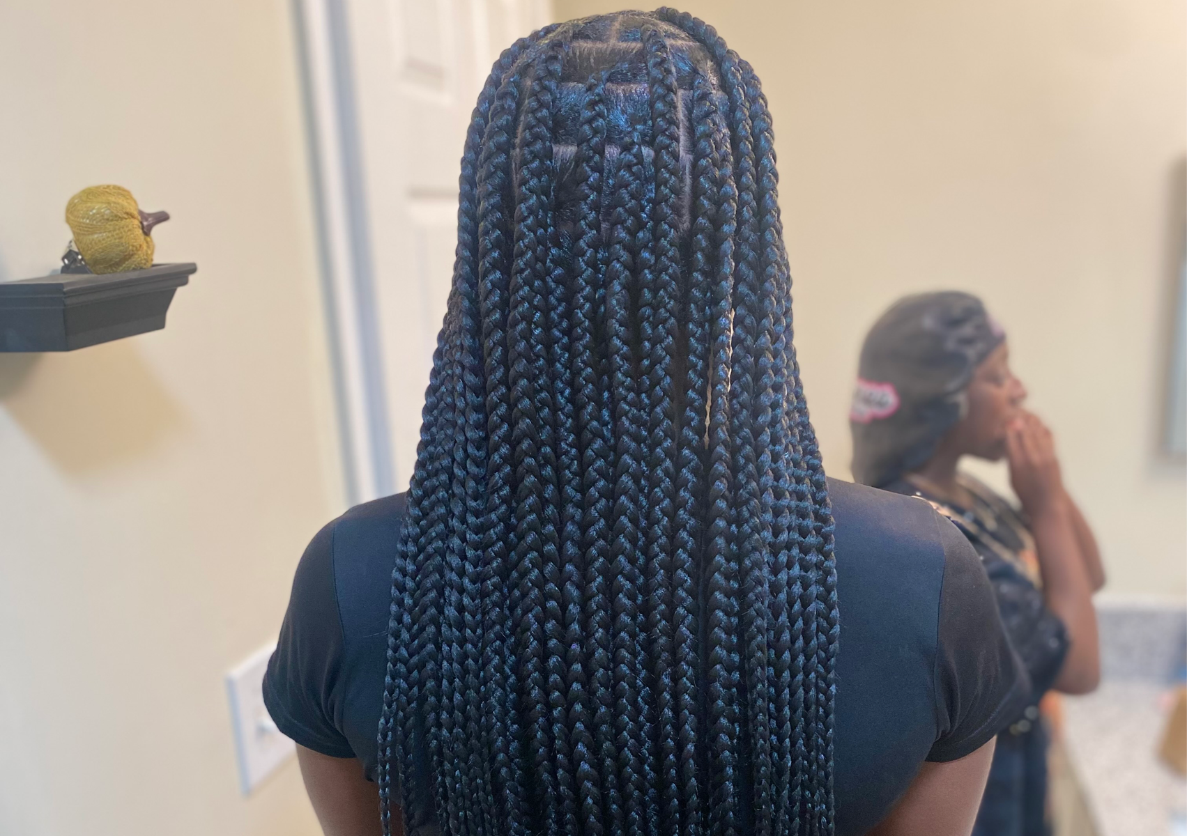 Large Knotless Braids(Waist)