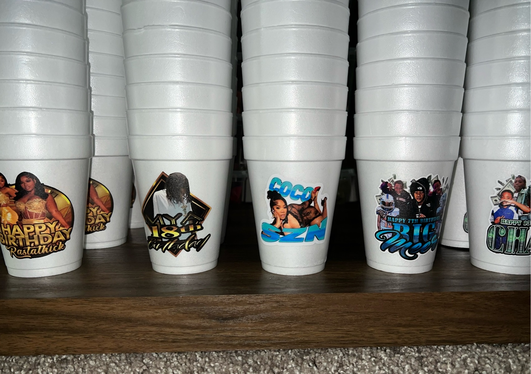 Custom Foam Cups - Provide Quantity for Pricing