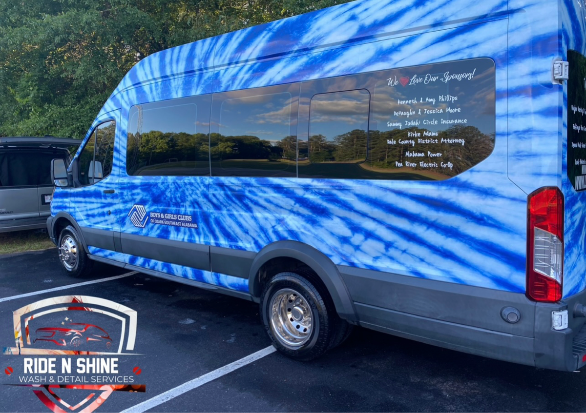 Bus Wash, Wax, & Interior Detail Cleaning 
