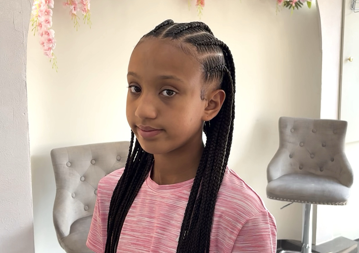 Girls - Medium fulani braids 