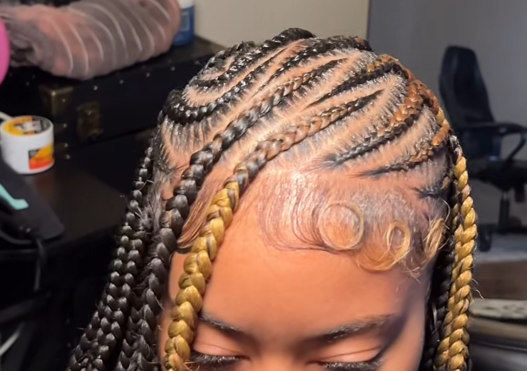 Smedium Fulani braids style 2 